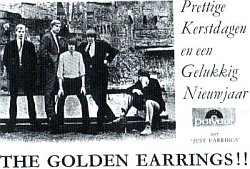 Golden Earrings Christmas promotional ad December 1965